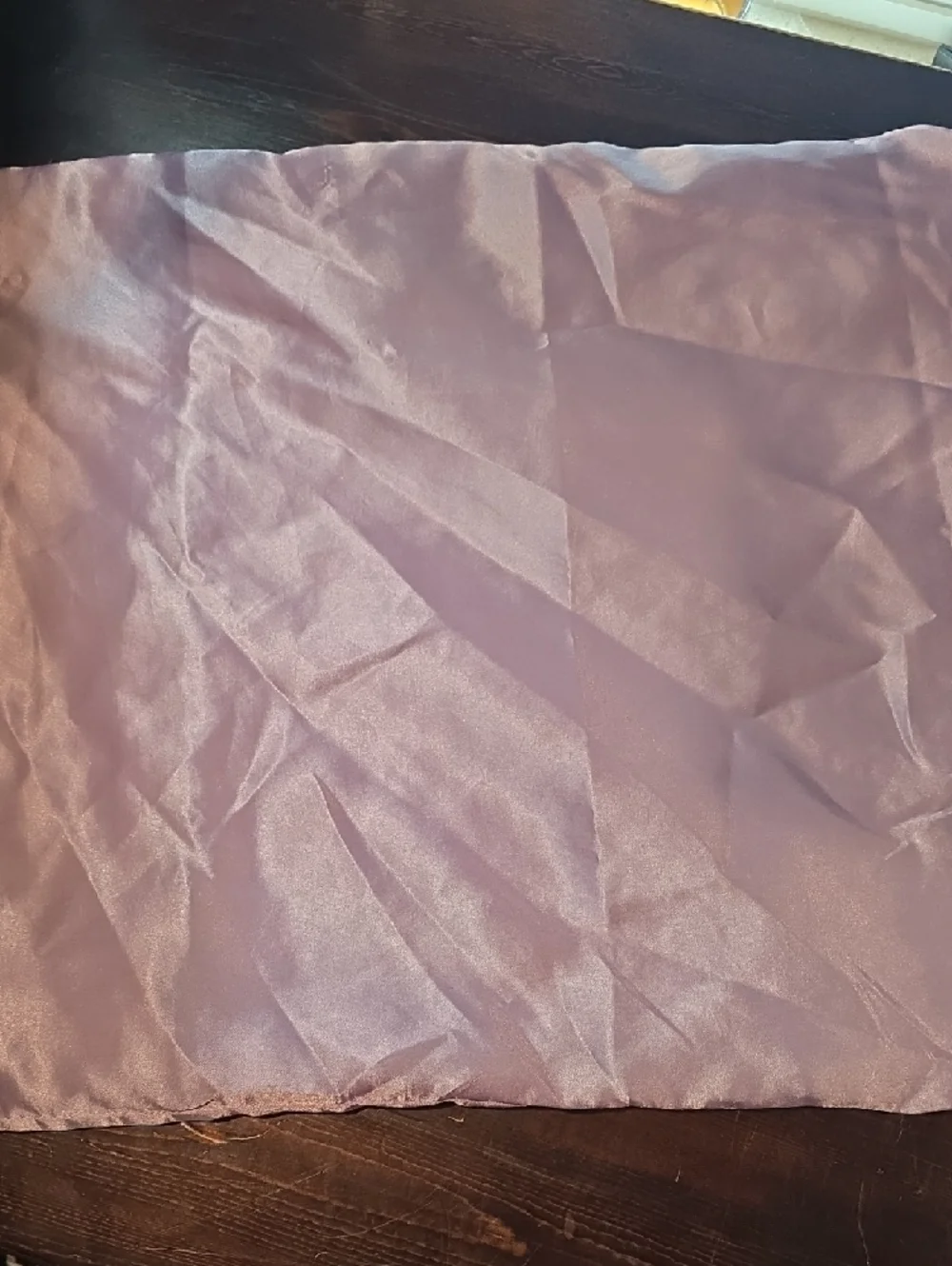 Lot of 3 Satin Polyester Pillowcases - Pink, Gold, Silver (Pilling)